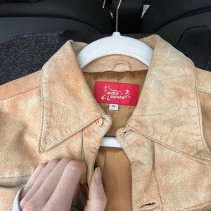 Miss Sixty Tan Leather Jacket
